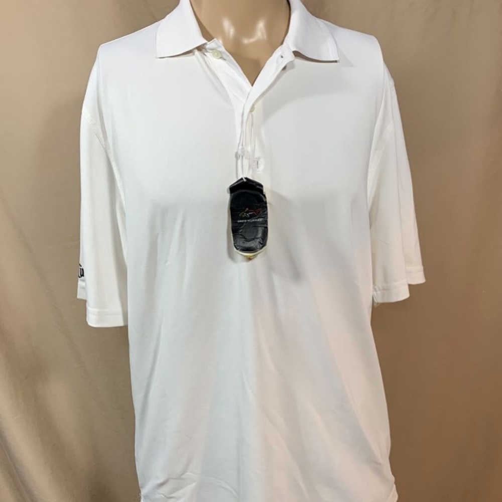 Greg Norman Mens Polo Shirt White Jose Cuervo Med
